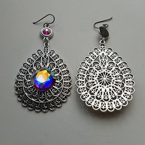 GASOLINE GLAMOUR Jewelry - GYPSY MEDALLION drop OPAL XL stone earrings new GASOLINE GLAMOUR Jewelry - GYPSY MEDALLION drop OPAL XL stone earrings new
